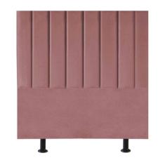 Imagem de Cabeceira Estofada Cama Box Casal 140 Cm Carla Suede Cor:rosê