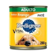Imagem de Ração Úmida Pedigree Lata Patê De Frango Para Cães Adultos - 280 G