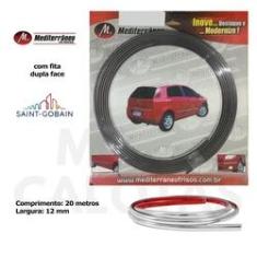 Imagem de Friso Lateral Cromado Universal Flexivel 7mm 10metros Pa1010