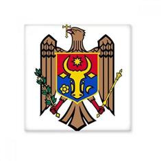 Imagem de Decalque brilhante de ejo de cerâmica com emblema nacional da Europa da Moldávia
