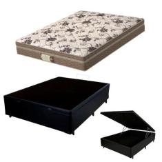 Imagem de Cama Box C/ Baú Casal + Colchão Mola Ensacada Probel Style Pillow
