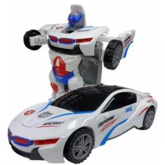 Imagem de Carrinho Transformers Vira Robô Brinquedo Musical Som E Luz - King