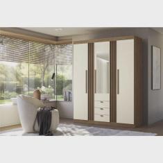 Imagem de Guarda-roupa Aurora 03 Portas com Espelho