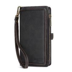 Imagem de Capa de telefone portátil de couro PU para iPhone 6 6S 7 8 Plus X XS XR XSMax SE2020 11 12 13 14 Mini Pro ProMax, preto, para iPhone 11