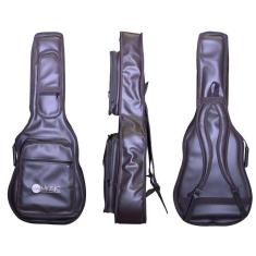 Imagem de CAPA P/ VIOLÃO FOLK PREMIUM COURO "AMS" MARROM