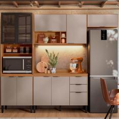 Imagem de Cozinha Completa Firenze 10 Portas 2 Gavetas Amêndola Touch/Nude Prime Tx - Demóbile