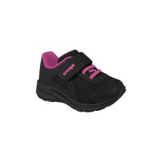 Imagem de Tênis Infantil Feminino Ortopé Dna Flex Preto Pink