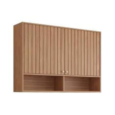 Imagem de Armário De Cozinha Modulado Divina C-2 Portas Ripadas 120 Cm Freijo - Mgm