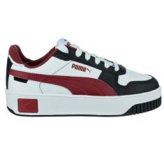 Imagem de PUMA Carina Street Sneake feminino, Puma Branco-intenso vermelho-preto, 38