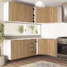 Imagem de Cozinha Modulada 8 Peças Sem Tampo Ipanema Cabecasa Madeiramadeira Acácia