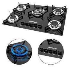 Imagem de Fogao Cooktop 5 Bocas Tripla Chama - GAMGAM