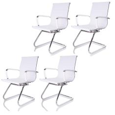 Imagem de Kit 4 Cadeiras Fixas Interlocutor Charles Eames Esteirinha 11A