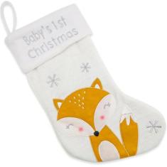 Imagem de Primeira meia de Natal para bebês, enfeites de Natal grandes 2024 My 1st Christmas meias para bebês meninas ou meninos, lembranças de lã dupla face decorações para recém-nascidos para lareira de