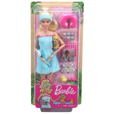 Imagem de Boneca Barbie Fashionista Um Dia De Spa Com Filhotinho Gkh73