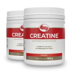 Imagem de Kit 2 Creatina Monohidratada Creatine Vitafor Pote 300G