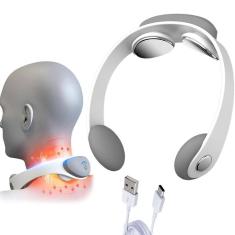 Imagem de Massageador Impulsos Eletrico Pescoço Cervical Costa 5 Modos Coluna Massagem Relaxante Fisioterapia