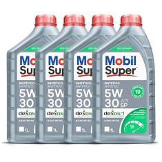 Imagem de Óleo Lubrificante Mobil 5w30 Sintético para Carro Original Kit Revisão e Trocas Original Mobil 4 Litros