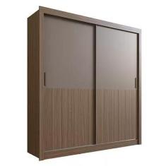 Imagem de Guarda roupa  herval ph 1738 - cor nogueira + fendi - com espelho