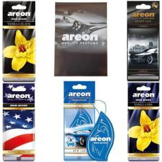 Imagem de Kit 5 Perfumes Pra Carro Cheirinho Areon E Bloco C/ 25 Fls