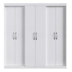 Imagem de Guarda roupa herval ph 1675 - cor branco touch - sem espelho