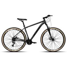 Imagem de Bicicleta MTB Aro 29 KSW 27V Freio Hidráulico Cubo K7 Trava, Grafite, 