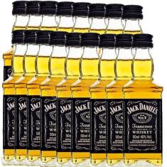 Imagem de Kit 17 Miniatura Whisky Uísque Jack Daniels Nº7 50Ml