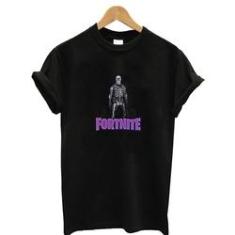 Imagem de Blusa Baby look feminina fortnite Skull Trooper