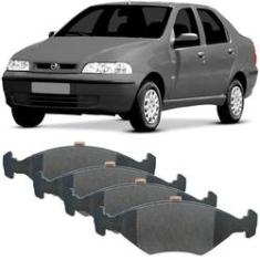 Imagem de Kit Pastilha Freio Fiat Siena 98 a 2009 Dianteira Teves Cobreq