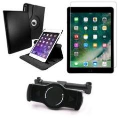 Imagem de Kit Suporte Tablet Carro iPad Air 2019 10.5 + Película Vidro +Capa Giratória - Armyshield