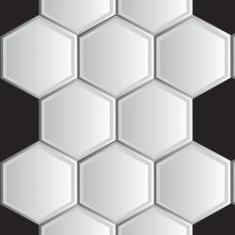 Imagem de Papel De Parede Adesivo Lavável Colméia  18M