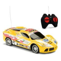 Imagem de Brinquedo Carrinho Corrida Controle Remoto Samba Amarelo - Samba Toys