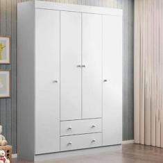 Imagem de Guarda Roupa Para Quarto De Bebê 4 Portas 2 Gavetas  - Phoenix Baby