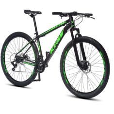 Imagem de Bicicleta Aro 29 Krw Alumínio 24 Vel Freio A Disco X52 Cor:preto/verde Fosco;tamanho Quadro:21 Preto/verde Fosco