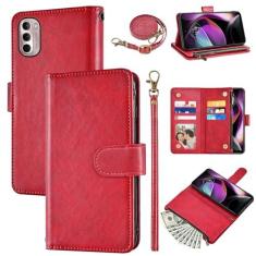 Imagem de Furiet Capa carteira para Moto G Stylus 2022 4G com alça de pulso e alça de ombro flip elegante 6+ suporte de cartão acessórios para celular capa fina para celular Motorola GStylus XT2211DL XT2211