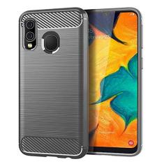 Imagem de Capa para Samsung Galaxy A40, sensação macia, proteção total, anti-arranhões e impressões digitais + capa de celular resistente a arranhões para Samsung Galaxy A40