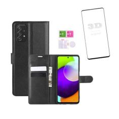 Imagem de Capa Capinha Carteira Samsung Galaxy A53 + Película De Vidro 3D - Impe