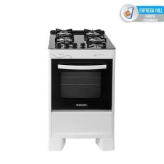Imagem de Fogão De Piso 4 Bocas Mesa Vidro Neo Glass Suggar Bivolt, Branco, Bivo