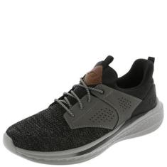 Imagem de Skechers USA Men's Tênis Slade-Breyer, Preto/cinza, 38