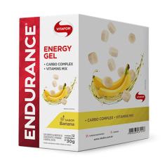Imagem de Kit 2 Endurance Energy Gel Vitafor Caixa 12 sachês Banana