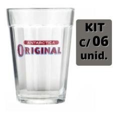Imagem de Copo Antarctica Original 190ml Tipo Americano - Kit 06 Unid