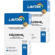 Imagem de 2 Uni Lavitan Cálcio 600Mg + Vit D3 (200Ui) 60 Comprimidos - Cimed