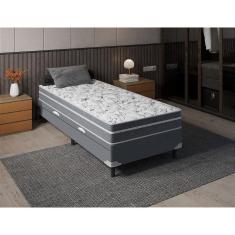 Imagem de Cama Box Baú Solteiro + Colchão Portobel De Molas Ravena
