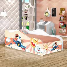 Imagem de Mini Cama Like Avião E Ursinho Infantil Com Colchão