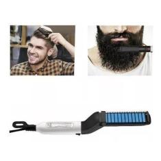 Imagem de Chapinha Prancha Pente Alisador Modelador Barba E Cabelo Masculino - M