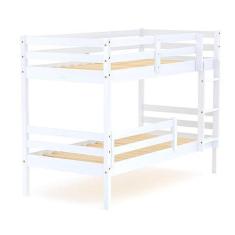 Imagem de Beliche Solteiro Dreams com Grade de Proteção Madeira Maciça Branco Megamobilia