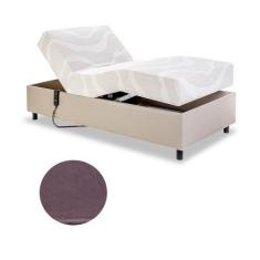 Imagem de Cama Solteiro Centauro Corano Bufalo Marrom Escuro 97x205x64 - Pilati