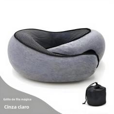 Imagem de Travesseiro de Pescoço U de Espuma Viscoelástica - Suporte Cervical pa