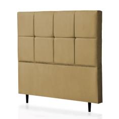 Imagem de Cabeceira Casal Poliana 140 CM Suede Cappucino - D A Decor