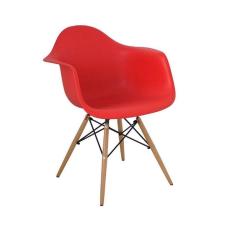 Imagem de Kit 2 Cadeiras Charles Eames Eiffel Design Wood Com Braços