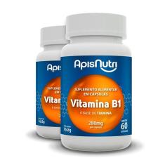 Imagem de Kit 2 Vitamina B1 Apisnutri 60 Cápsulas